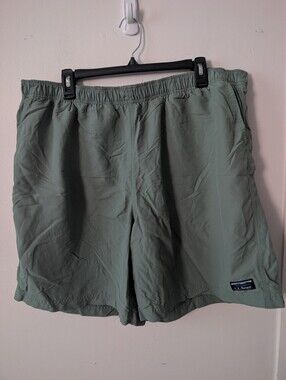 L.L Bean Mens Green Swim Trunks Size XXL